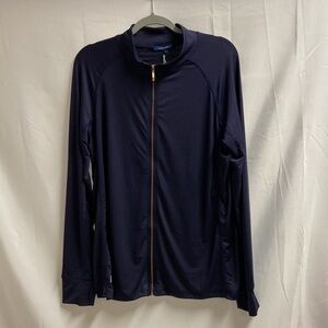 Simply Southern Sport Jacket Full Zip Lightweight Navy Blue Size Small NWT